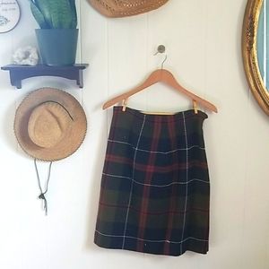 Chadwick's Green, red, and black skirt.